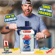 CrunchLabs by Mark Rober, The Crunchinator, STEM Toys for Ages 8-13 | Inspired by Mark Rober, 3 interchangeable plates, contained chamber, and phone holder; science kits for kids ages 8+