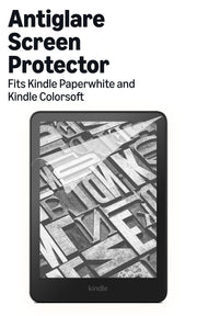 Antiglare Screen Protector (2 Pack), for Amazon Kindle Paperwhite (2024 Releases) and Kindle Colorsoft