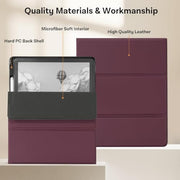 CoBak Stand Case for 11" Kindle Scribe 3rd Gen 2025 & Colorsoft | Two Viewing Angles – All-New PU Leather Cover with Auto Sleep/Wake, Built-In Pen & Tip Holders