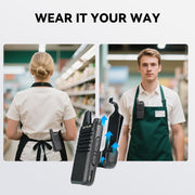 Retevis RT22 Commercial FRS Walkie Talkies Rechargeable Long Range (6 Pack) | Slim & Lightweight 2 Way Radio, For K-12 & Retail, Comfortable for All-Day Wear, Loud & Clear Audio, Charge 6 Radios At Once