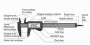 Small Digital Caliper 0-6" Mini Measuring Tool with Auto-Off Feature, Interchangeable Between inches and millimeters