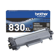 Brother TN830XL Toner Cartridge, Genuine Black High Yield | Compatible with DCP-L2640DW and HL-L2460DW; yields up to 3,000 pages for monochrome laser printers