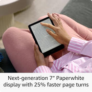 Amazon Kindle Paperwhite Bundle: Includes, Amazon Kindle Paperwhite Signature Edition 32GB | Black, Premium Leather Cover | Walnut & Wireless Charging Dock