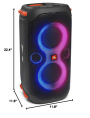 JBL PartyBox 110 - Portable Party Speaker with Built-in Lights, Powerful Sound and deep bass, Black