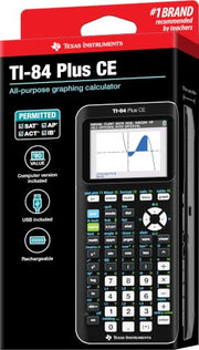 Texas Instruments TI-84 Plus CE Color Graphing Calculator, Black | Computer version included, USB charging, Full color, Faster than TI-84 Plus