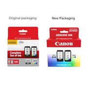 Canon PG-243 / CL-244 Genuine Ink Value Pack (2 Cartridges), Compatible with iP2820, MX492, MG2420/2520/2920/2922/2924/3020/2522/2525, TS3120/302/302a/202/4520/3320