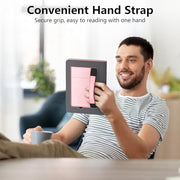 Case for Kindle Paperwhite 7"/6.8" (13th/12th Generation, 2026/2024), Pink | Lainergie Slim High Quality PU Leather Kindle Colorsoft Signature Edition 2024 Case With Stand, Hand Strap, Auto-Wake/Sleep