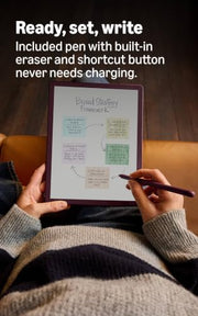 Amazon Kindle Scribe Colorsoft 64GB (newest model) — 11” paper-like color display — Write in notebooks, docs, and books. Read in any light. Pen included - Graphite