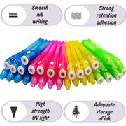 32 Pack 2 Style Invisible Ink Pen with UV Black Light Secret Spy Pens | Secret Messages for Halloween , Magic Disappearing Ink Markers School Supplies Kids 4-8, 8-12 Party Favors Boy Girl Exchang