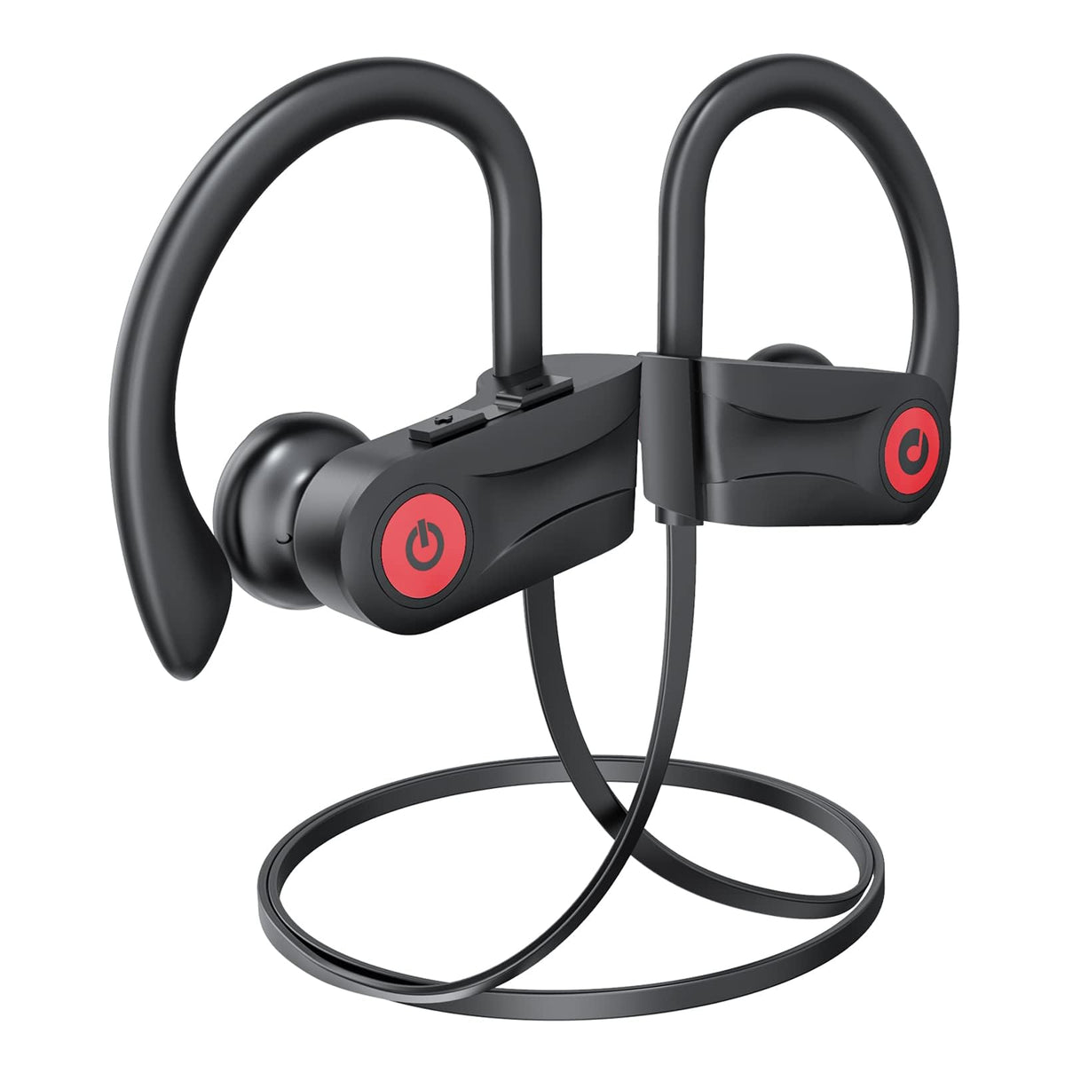 Boean Bluetooth Headphones, Wireless Headphones with AI Music Generation | 16 Hours Playtime Wireless Earbuds with Bluetooth 5.3 HD Stereo Sound, IPX7 Waterproof Running Headphones for Workout Sports
