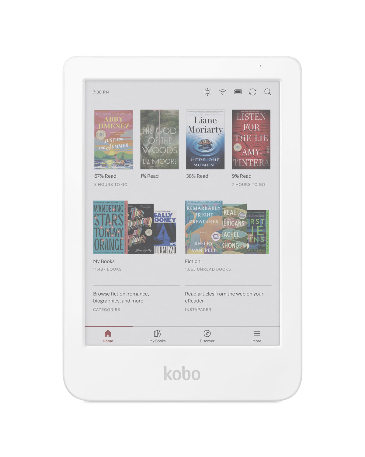 Kobo Clara Colour | Colour eReader | 6” Glare-Free Colour E Ink Kaleido™ 3 Display | Dark Mode Option | Waterproof | Audiobooks | 16GB of Storage | White