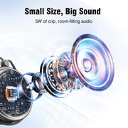 INSMY C12 IP67 Waterproof Shower Bluetooth Speakers Portable Small Speaker | Speakers Bluetooth Wireless,Loud Clear Sound,Support TF Card,Suction Cup,for Outdoor Kayak Canoe Beach Gift (Black)