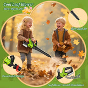 Kids Toy Tool Set, 3-IN-1 Power Garden Lawn Tools with Sounds & Lights, Volume, Toy Weed Wacker, Leaf Blower&Hedge Trimmer, Outdoor Play Toy Tools, Christmas Birthday Gifts for Boy Toys 3 4 5 6 7 8+