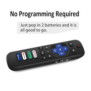 Gotellx 2 Pack Replacement Remote Controls for Roku TV | No Setup Required, for TCL/Hisense/Sharp/Philips/Onn/Element Roku TV (Not for Roku Stick,Box or Speaker)