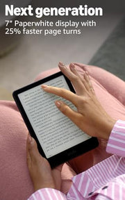 Amazon Kindle Paperwhite Signature Edition 32GB (2024 model) – Auto-adjusting front light, wireless charging, and weeks of battery life – Metallic Black