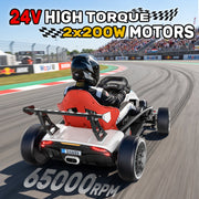 DriftRush DR400 24V Electric Drift Go Kart for Kids