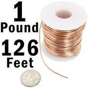 Soft Copper Wire, 22 Gauge, 126 Feet, 1 Pound Spool
