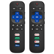 (2 Pack) Replacement Remote Control for Roku TV, for TCL Roku/Onn Roku TVs | for Hisense Roku/Sharp Roku/Element Roku/Westinghouse Roku/Philips Roku Smart TV (Not for Stick & Box) Ready Out of the Box