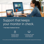 Dell 27 Monitor S2725QS, 4K UHD IPS, 120Hz, 5ms, FreeSync Premium | 350 cd/m2 Brightness, 1,500:1 Contrast, 99% sRGB, Anti-Glare, HDMI, DisplayPort, USB‑C, Height Adjustable, Swivel, Pivot