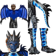 Spooktacular Creations Halloween Kid Dragon Costume, Boys Dragon Wings, Tail and Mask Set for Halloween Dress Up
