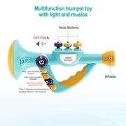 Toddler Musical Instruments Toy, Trumpet, Harmonica, Recorder Flute for Kids Baby, Musical Toys Set for Children Boys Girls Ages 2 3 4 5