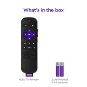 Roku TV Remote Control (Official Manufacturer Product) | Simple Setup & Pre-Set App Shortcuts - Replacement Remote Compatible with RokuTV Models ONLY (Not Roku Players)