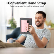 Case for Kindle Paperwhite 7"/6.8" (13th/12th Generation, 2026/2024), Pink | Lainergie Slim High Quality PU Leather Kindle Colorsoft Signature Edition 2024 Case With Stand, Hand Strap, Auto-Wake/Sleep