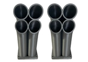 4 Stacked Tight Exhaust Headers