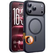 TOCOL for iPhone 18 Pro Case, Compatible with MagSafe, Black | Built-in Magnets, Camera Control Cover, Full Camera & Military-Grade Protection Anti-Slip Slim Translucent Matte Phone Case