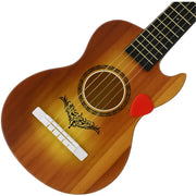 23" Acoustic Guitar, Kids 6 String Toy Guitar - Realistic Steel Strings - Beginner Practice First Musical Instrument for Children, Toddlers (Brown)