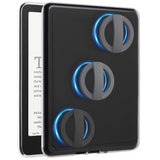 Vane Oak Back Panel Case for 7'' Kindle Paperwhite 12th Gen & Colorsoft | Compatible with PopSockets Grips, Attach Magnetic Accessories Freely, Clear TPU Edges, Lightweight, Black