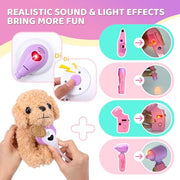 Meland Doctor Kit with Puppy for Girls, Pretend Play Toy Gift for Ages 3–6 | A gift for girls birthday Christmas, Encourages caring role play, builds confidence, stays neatly organized