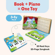 BEST LEARNING My First Piano Book - Toy Piano with Songbook for Kids | 10 Nursery Rhymes, 6 Instrument Sounds, Record and Playback, Educational Birthday Gift for 3 to 5 Year Old Boys and Girls