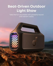 Soundcore Boom 2 by Anker, 80W Outdoor Bluetooth Speaker, 24H Playtime | IPX7 Waterproof, BassUp 2.0, Floatable, RGB lights, USB-C, Custom EQ via soundcore App, Portable for Camping and Beach