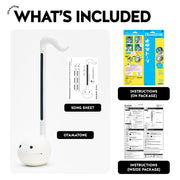 Otamatone Japanese Electronic Synthesizer Musical Instrument Toy - White | Portable Music Synthesizer from Japan by Maywa Denki Studio Award Winning Educational Fun Gift for Children, Teens & Adults