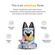 Tonies Bluey Audio Toy Figurine 3 Pack Set - Bluey, Bingo, Muffin | The Bluey Family Adventure Collection. 3 Favorite Characters. 136 Minutes of Bluey Stories.