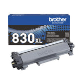 Brother TN830XL Toner Cartridge, Genuine Black High Yield | Compatible with DCP-L2640DW and HL-L2460DW; yields up to 3,000 pages for monochrome laser printers