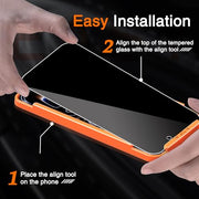 Milomdoi Privacy Screen Protector for iPhone 17 Pro Max, Tempered Glass