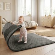 Diamond Weave Faux Fur Jacquard Plush Play Mat