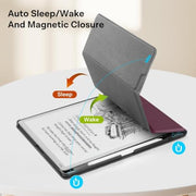 CoBak Stand Case for 11" Kindle Scribe 3rd Gen 2025 & Colorsoft | Two Viewing Angles – All-New PU Leather Cover with Auto Sleep/Wake, Built-In Pen & Tip Holders