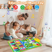 Baby Toys for 1 Year Old Gifts: 3 in 1 Alphabet Animal Piano Music Play Mat | Toddler Toys Age 1-3 Musical Toy 12-18 Months Babies Birthday Christmas Gift for Boys Girls 1 2 3 Year Old
