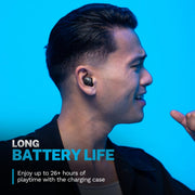 JLab Go Air Pop+ Earbuds, Dual Connect, EQ3 Sound, Black