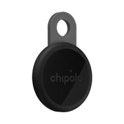 Chipolo Loop - Rechargeable Bluetooth Tracker for Key and Item Locator | Compatible with Apple or Google, Call Your Phone & Out of Range Alerts for Android (Charcoal)