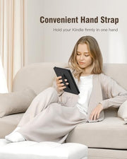 MoKo Case for 7" Kindle Paperwhite 12th Gen 2024 & Kindle Colorsoft, Black | for Signature Edition 2024, Lightweight Cover with Hand Strap, Auto Wake/Sleep