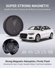GPS Tracker for Vehicles, Real-Time Undetectable GPS Tracker for Car - No Monthly Fee & SIM Card for Hidden Magnetic GPS Locator for Android and iPhone, Ultra-Slim, IP68 Waterproof, Safe & Durable