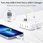 Basesailor USB to USB C Adapter,USBC Female to USB A Male Charger Adapter
