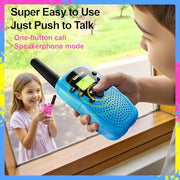 SANJOIN Walkie Talkies for Kids, Birthday Gifts for Girls 4 5 6 7+Years Old | 3 Miles Long Range, Clear Sound, 22 Channels 2 Way Radio to Camping Hiking Outdoor Games Toys for Girls Boys Ages 3-12