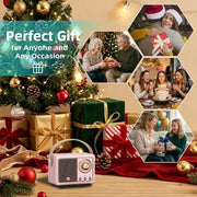 Baolira Retro Bluetooth Speaker, Gifts for Teen Girls, Cute Room Decor | Mini Portable Speaker, Teen Girl Gifts, Birthday Gifts for Girls & Women, Tween Girls Trendy Stuff, Teen Girl Room Decor