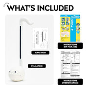 Otamatone Japanese Electronic Synthesizer Musical Instrument Toy - White | Portable Music Synthesizer from Japan by Maywa Denki Studio Award Winning Educational Fun Gift for Children, Teens & Adults