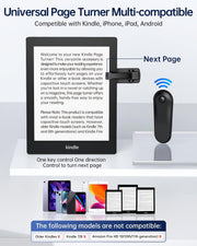 Kindle Stand with Remote Page Turner, Kindle Holder for Reading in Bed